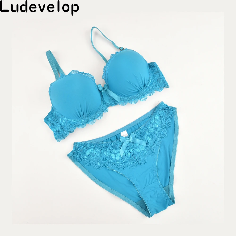 Женское кружевное нижнее белье Favorsexy комплект с бюстгальтером пуш ап боковой