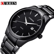 2017 Quartz-montre Hommes CURREN Marque Militaire Montres HOMMES En Acier Plein Célèbre Montre D’affaires Hommes Étanche Relogio Masculino