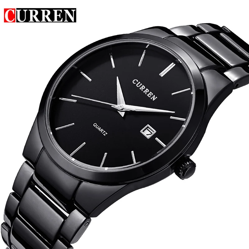  CURREN Quartz Watch Men Top Brand Military Wrist Watches MEN Full Steel Business Men Watch Clock Wa