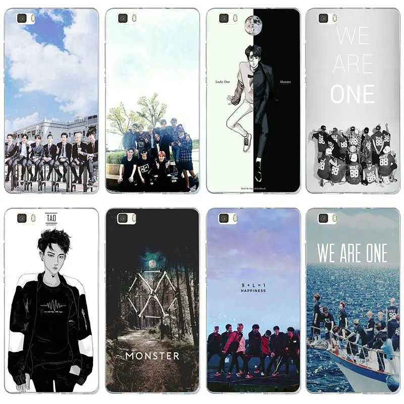 Мягкие ТПУ чехлы для телефонов Huawei P8 P9 P10 P20 Mate 10 Pro Y5 Y6 II Y7 Honor 6X 7X 9 Lite Coque Fundas EXO Band K-pop