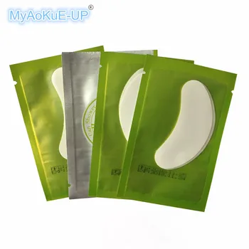 

Green Thin Pads 7*3.3cm Boat Style Women Makeup Eyelashes Tools Grafting Eyelash Extension 50 Pairs/lot Eye Lashes Patches