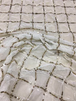 

5yard/lot french net lace sat-92202 embroidered tulle lace fabric high quality