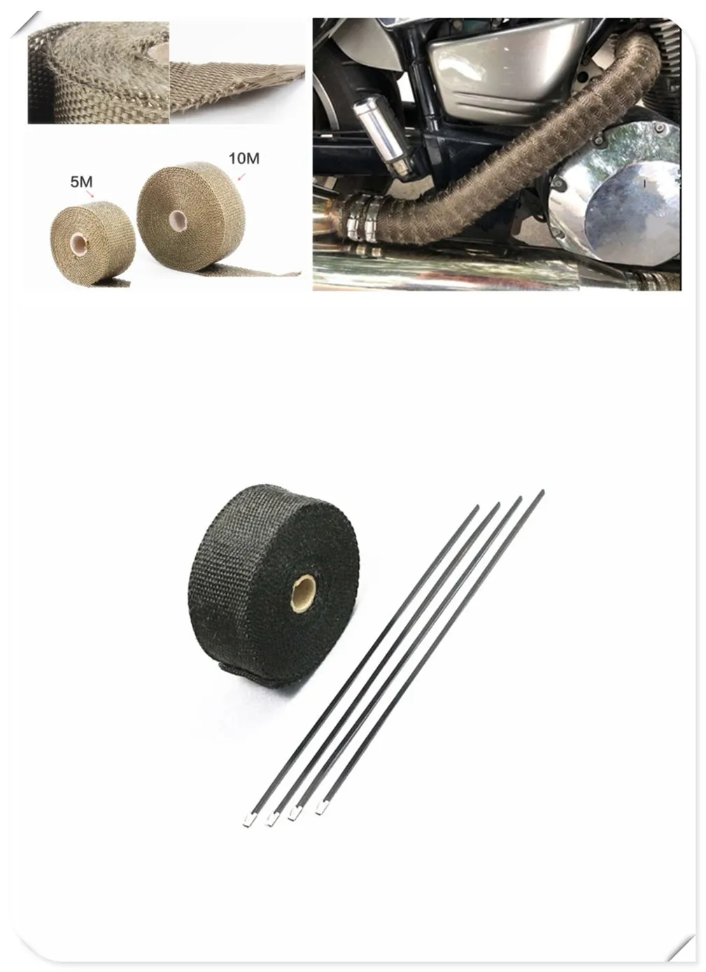 Motorcycle exhaust cover protective with banana cloth modified heat for TRIUMRH SPRINT GT RS ST STREET TWIN | Автомобили и