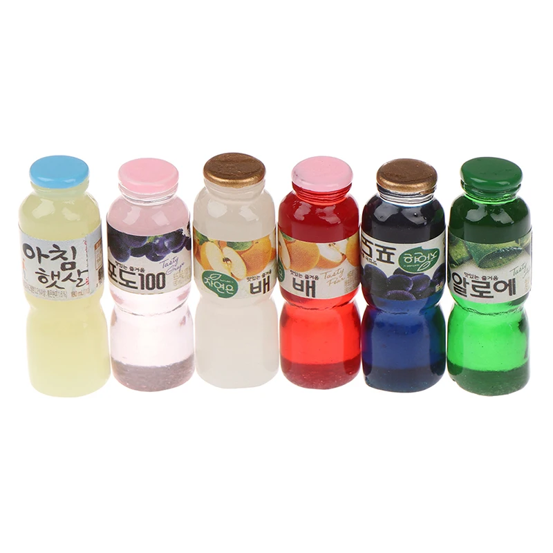 5Pcs 1:12 Dollhouse Miniature Cream Drinks Bottles Model Dolls Kitchen Foo G3