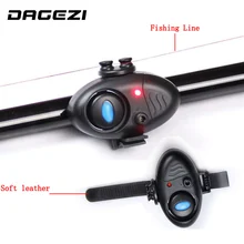 Electronic Fish Sound Bite Finder Alarm LED Light Alert Bell Clip On Fishing Rod fish finder free shipping 24 Fishing LED Light