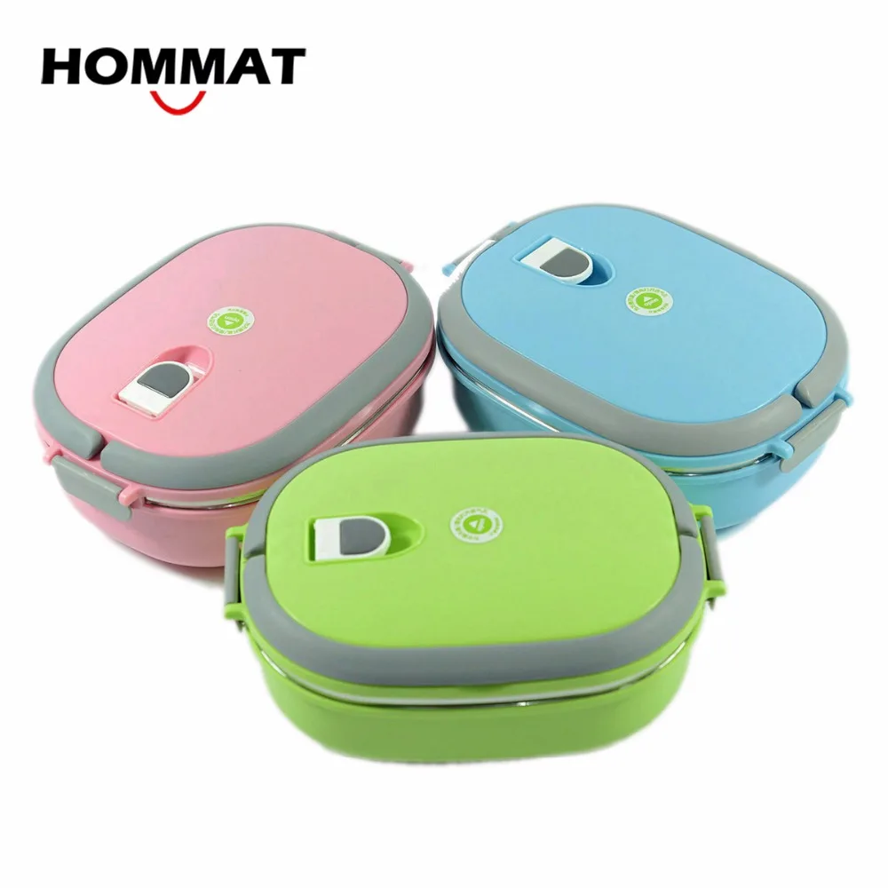 Stainless Steel Metal Bento Lunch Boxs for Kids Girls Thermal Food