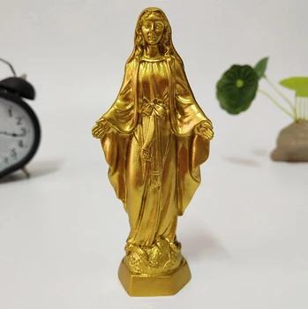 Golden Jesus & Madonna Figurines 1