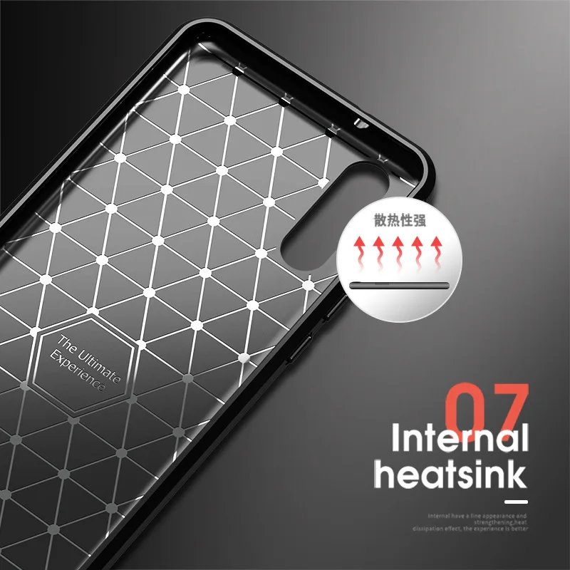 Чехол IPAKY для Huawei P20 чехол Lite Nova 3e силиконовый гибридный из углеродного волокна
