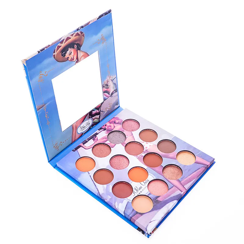

MISS ROSE Makeup eyeshadow Palette Matte Shimmer Eye shadow Luminous Long-lasting Natural Shimmer Cosmetics 16 Colors