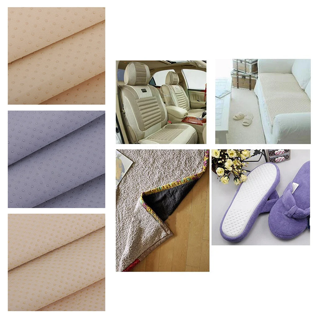 1 Meter 150D Antislip Fabric Non Slip Vinyl For Cushion Carpet Rug Floor Sofa Seat Mat Accessories Anti-skid Cloth 