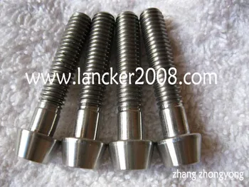 

M10x1.25x60 Gr5 hexagon socket taper head titanium alloy screw DIN912