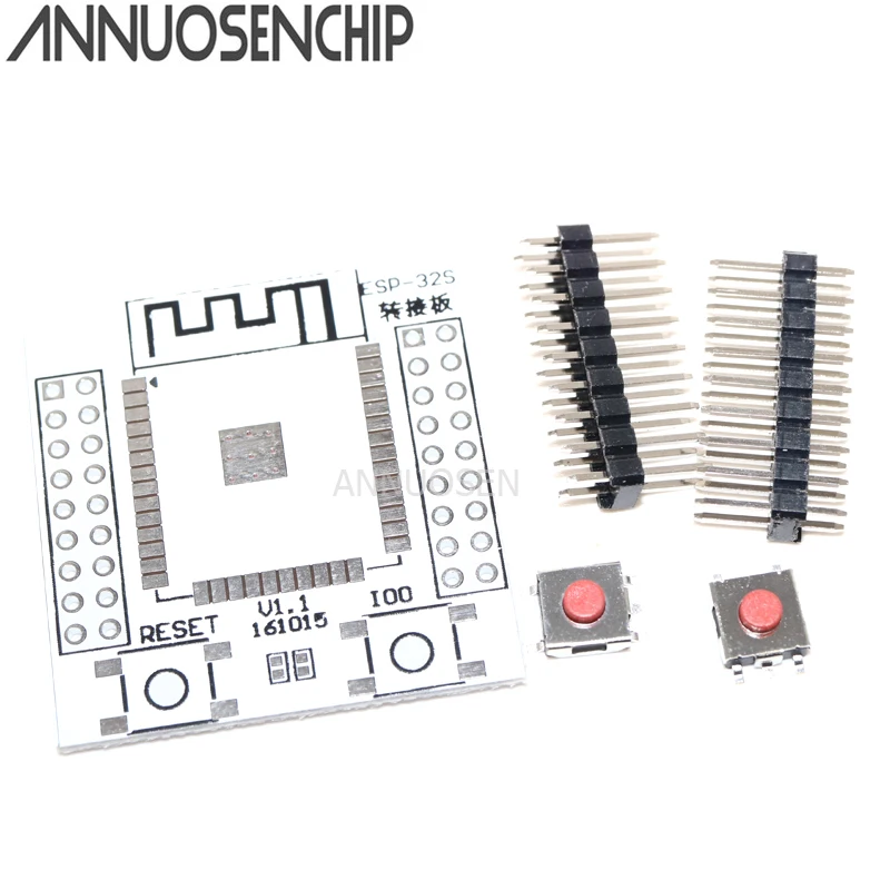 

2PCS ESP32 ESP32S Wireless WIFI Bluetooth Module For Arduino Adapter Board Pinboard Convertor Module ESP-32 ESP-32S