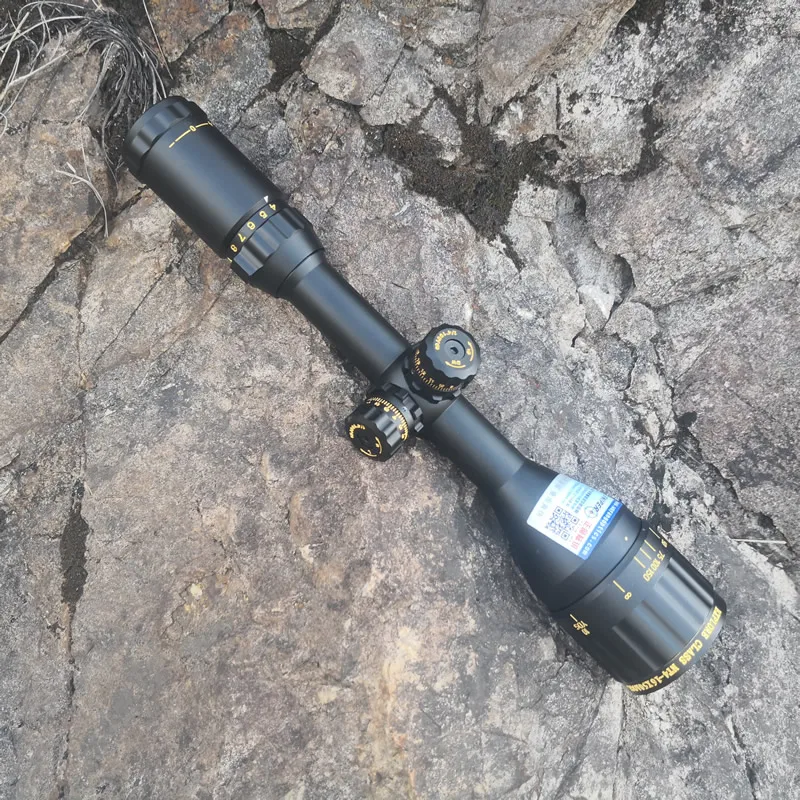 Tanie Sniper 6 24x50 AOE nowy pakiet złoty znakowanie wzrost jakości karabin zakres z czerwony, niebieski i zielony podświetlany na polowanie CAZA