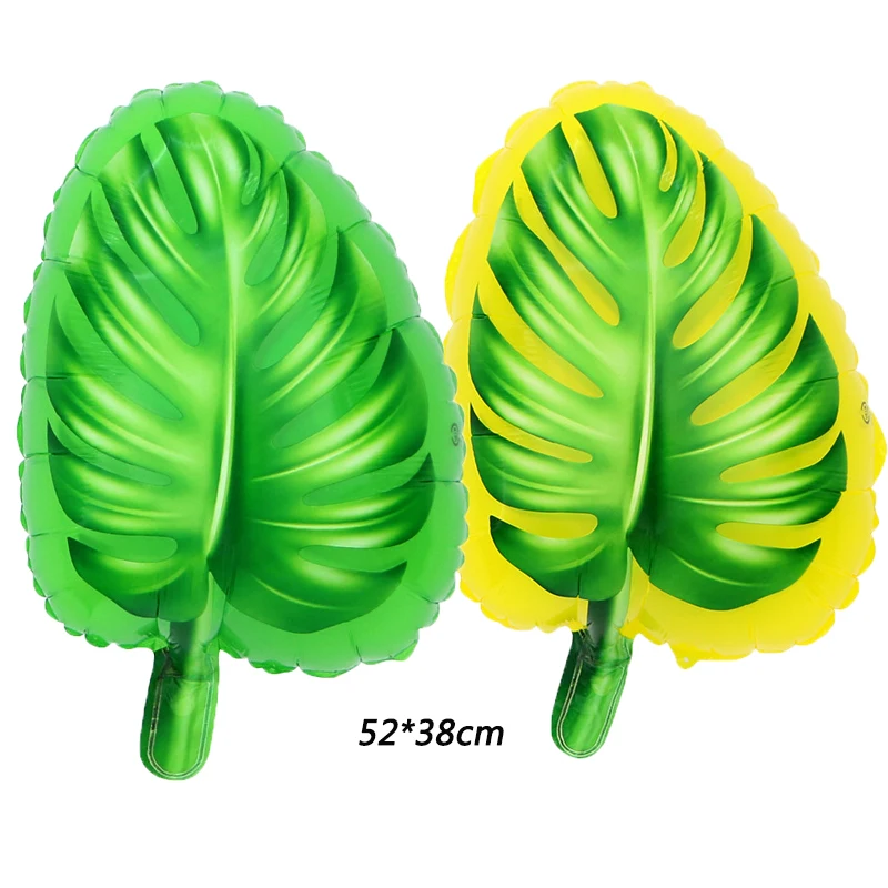 

50pcs 52*38cm Tree Leaves Balloons Hot Summer Theme Party Decorations Palm Leaves for Wedding Birthday Party supplies kids Toys