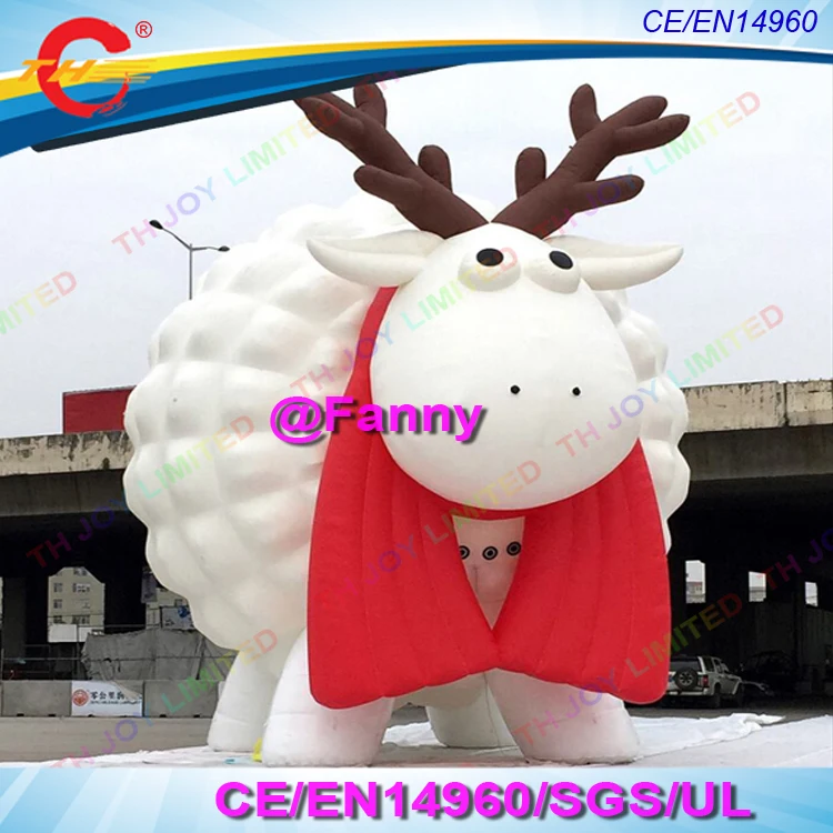 4m/6m /8m tall giant inflatable sheep animal for promotion and farm