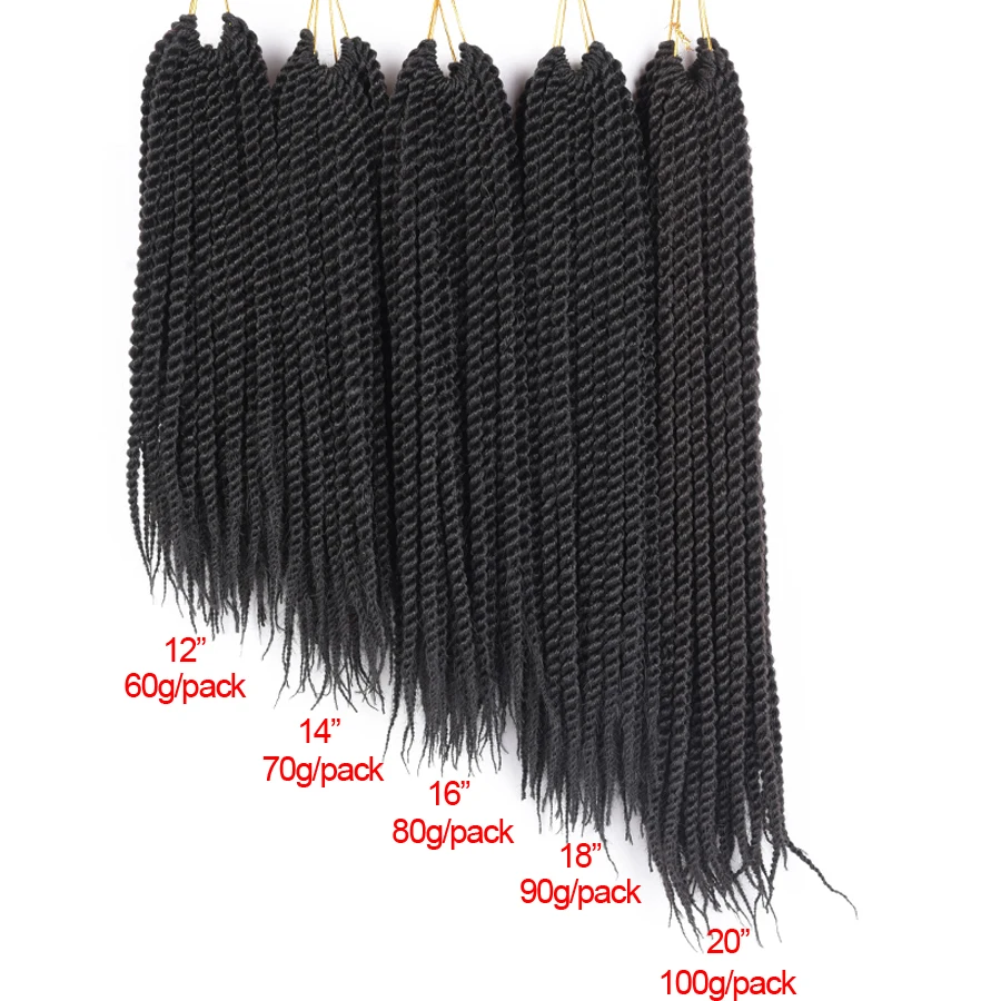 TOMO 14" 18" 22" 22 Roots Synthetic Senegalese Twist Hair Crochet Braids Crochet Hair Extensions Ombre Red Braiding 3
