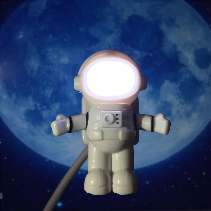 

Astronaut Shaped USB Light Lamp Adjustable USB Tube LED Bulbs Spaceman cosmonaut Mini Reading night lights For Desk Laptop PC