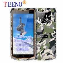Vmobile V66 IP67 Waterproof Unlocked Smartphone Android 7.0 5.5″ 18:9 HD Screen Quad Core 3GB+32GB 6500mAh Face ID Mobile Phone