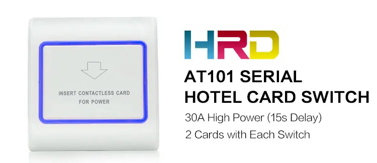 HiRead 125 кГц вставить RFID стены Энергосбережение Hotle ключ выключатель с T5577 карты 30A 220 V Электронный индукционный переключатель