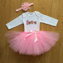 Qyflyxue ручной работы юбка-пачка, фотографировать юбка, детские письма(любовь) платье