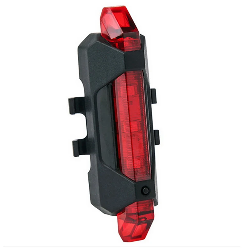 Супер яркий велосипедный светильник перезаряжаемый светодиодный задний светильник USB безопасность заднего хвоста Предупреждение велосипедный светильник водонепроницаемый передний светильник - Цвет: Red