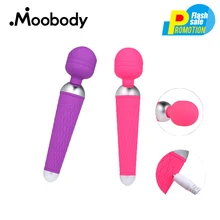 Powerful Oral Clit Vibrator AV Magic Wand Vibrator G-spot Massager 10 Speed USB Charge Masturbator Adult Sex Toys For Women