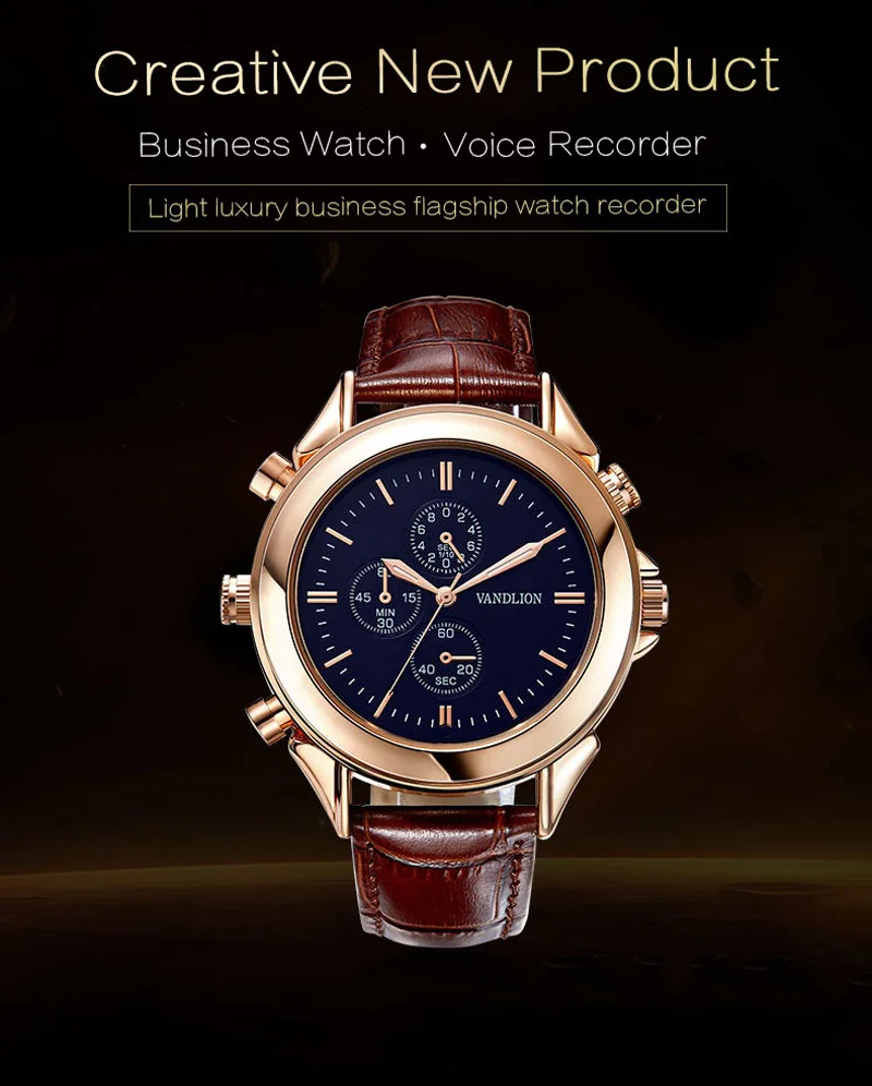 

8GB Digital Voice Recorders Voice Recorder H61 Wrist Watch Business Audio Rechargeable Dictaphone MP3 Player Mini Recording pen