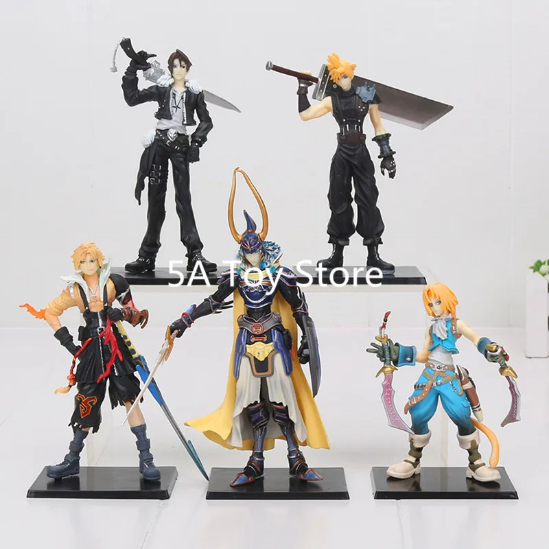 5 шт./компл. Final Fantasy Cloud Strife Squall Leonhart Tidus Warrior of светильник Zack Fair ПВХ Фигурки