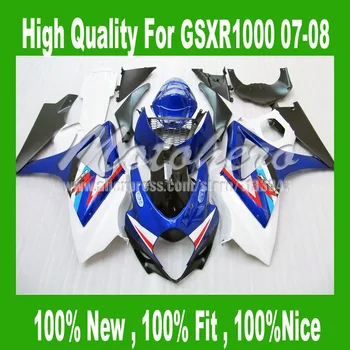 

Blue white black Fairing For SUZUKI GSXR 1000 K7 07 08 GSX R1000 GSX-R1000 K7 2007 2008 GSXR1000 07 08 fairing kits #s77h