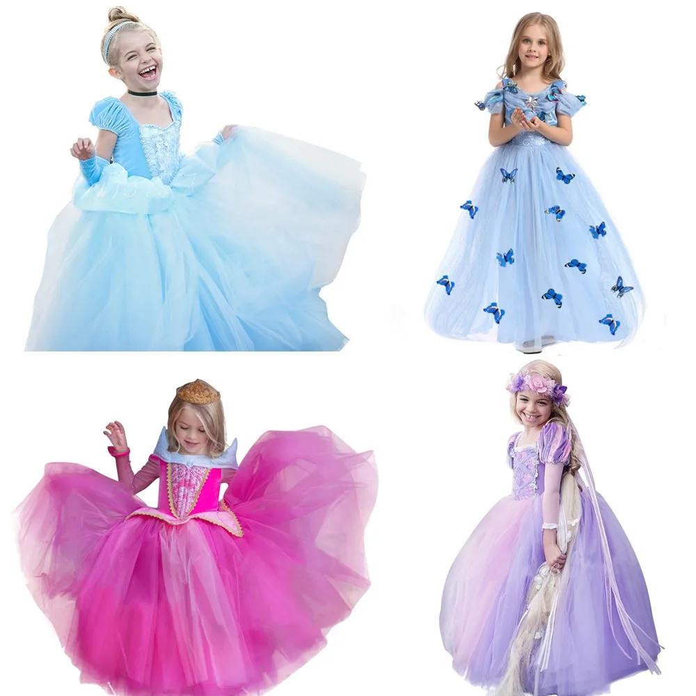 

Baby Girl Halloween Rapunzel Princess Costume For Kids Cinderella Christmas Children Dresses for Girls Party Kids Clothes 8 10T