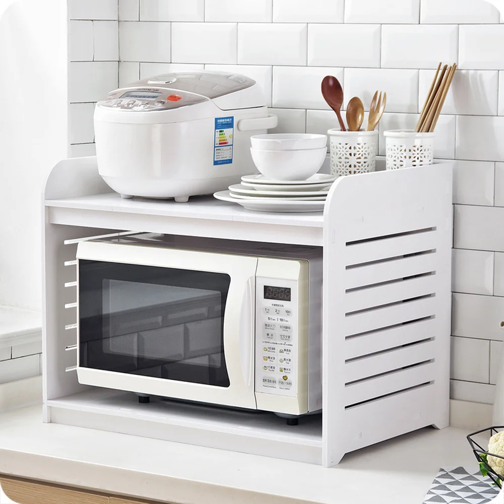  A1 Microwave oven rack wood oven shelf kitchen spice rack kitchen supplies countertop storage rack  - 32918012046