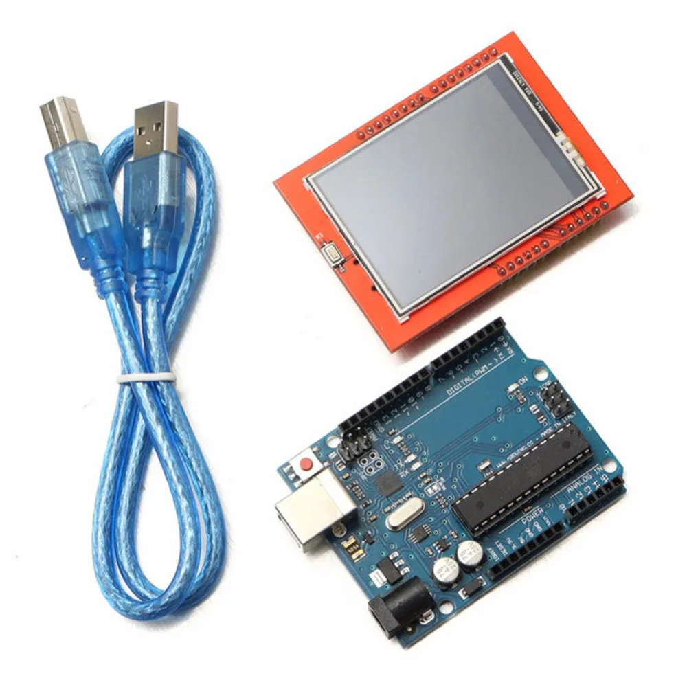 2.4 Inch TFT LCD Touch-Screen UNO-R3 ATmega328P Board Module Kit For Arduino 240x320-
