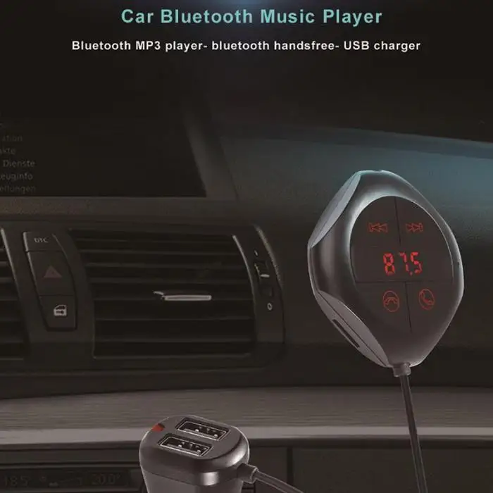 USB Car Kit ЖК-дисплей SD fm-передатчик MP3 магнит плеер Беспроводной Bluetooth громкой связи вызов @ JH