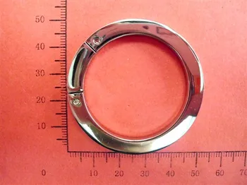 

1 1/2 inch Nickle round Ring snap clip trigger spring gate for Buckle, DIY Snap hook metal parts, hardware, bag accessories