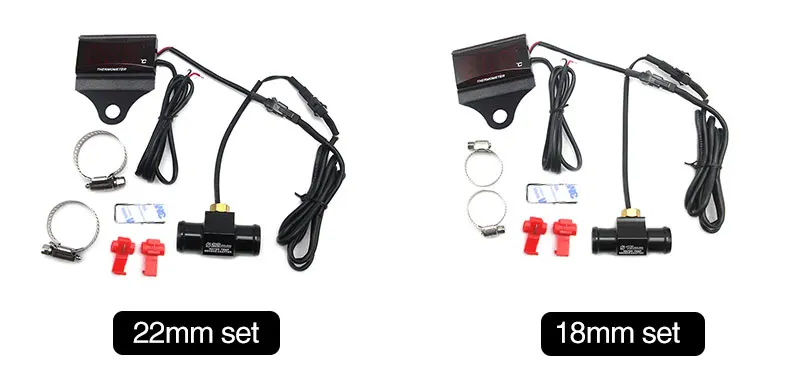 ZSDTRP универсальное украшение автомобиля Мотоцикл lcd Цифровой термометр инструмент измеритель температуры датчик пирометр термостат