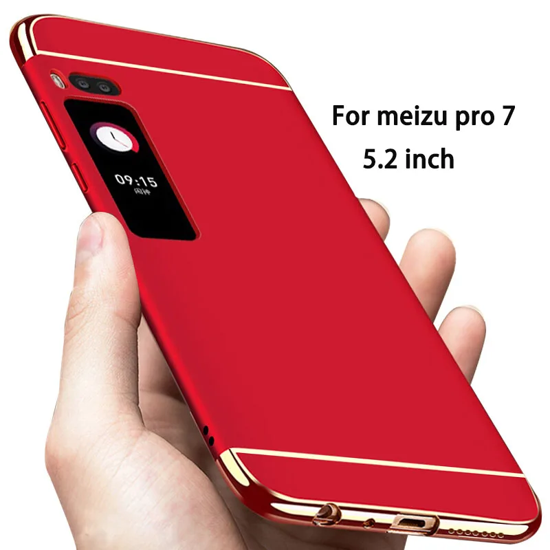 Роскошный чехол с покрытием для Meizu Pro 7, полное покрытие, жесткий бампер, защита, матовая, для Meizu Pro7 Plus Pro 7, чехол, оболочка, Fundas, 5,2 дюймов