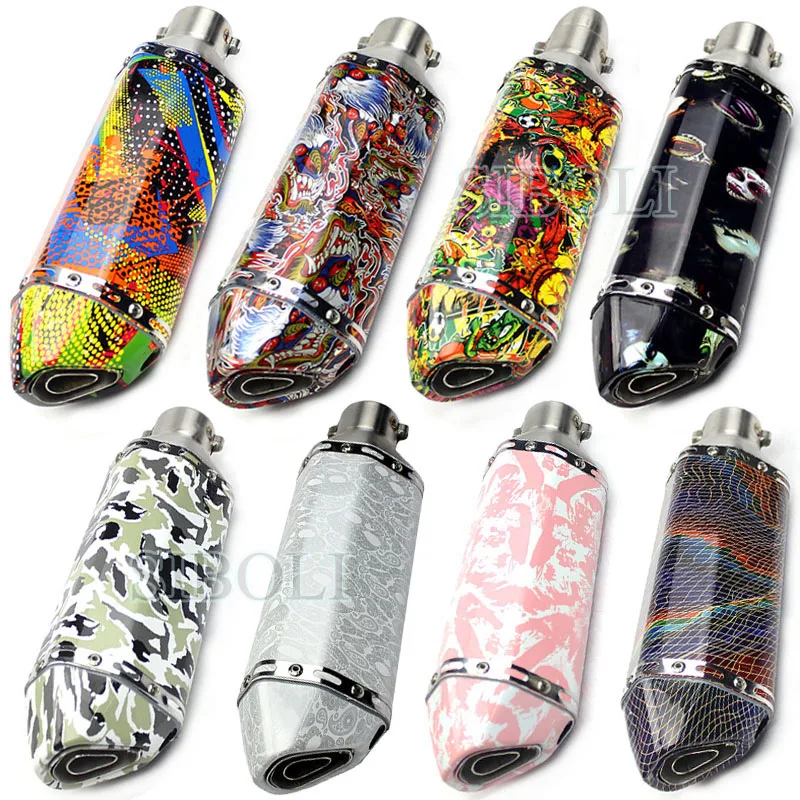 

Newest 51mm Inlet Universal Motorcycle Exhaust Muffler Pipe Pitbike Remove DB Killer For benelli trk502 nmax CBR