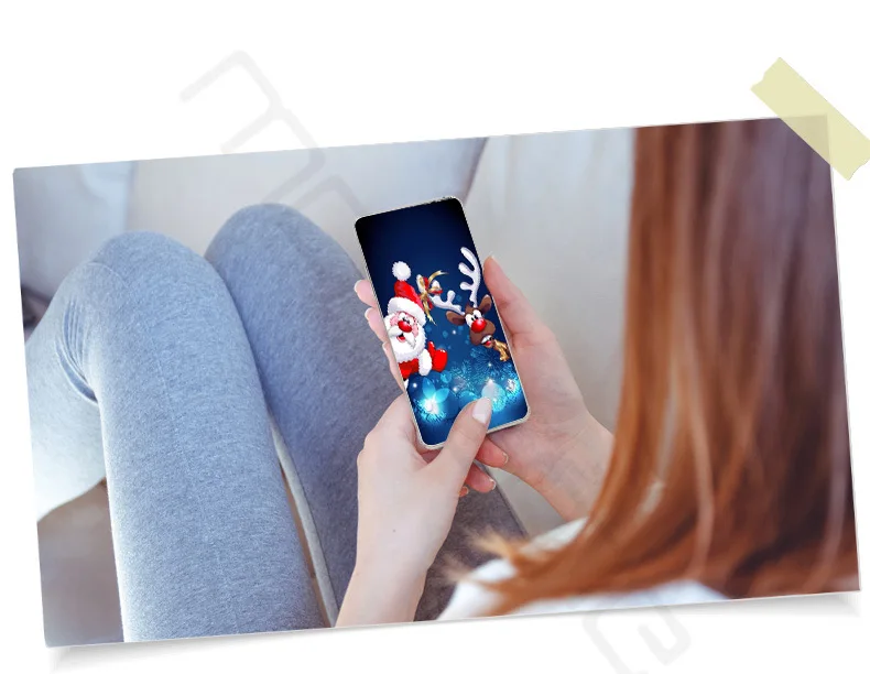 Lovely Santa Claus Elk Case For iphone XS Case Cartoon Christmas Painted Cover Soft Cases For iphone 7 6 6S 8 Plus X XR XS Max