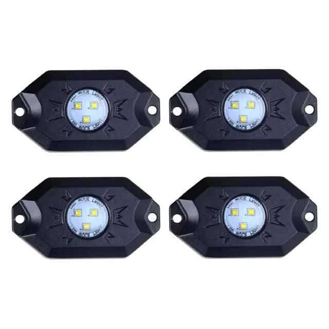 36w Multi Color Rgb Led Rock Light Kit With Controller For Jeep Off Road Boat Deck Lamp Replacement