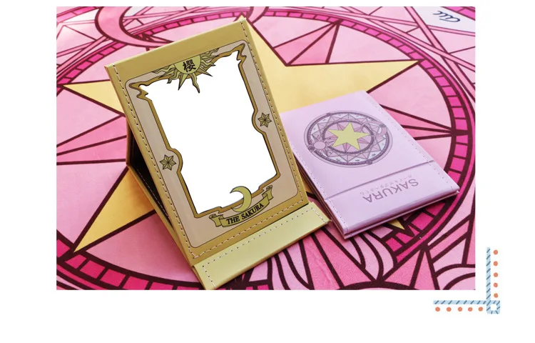 Аниме-карта Captor Sakura зеркальный реквизит для косплея розовый стиль подарок