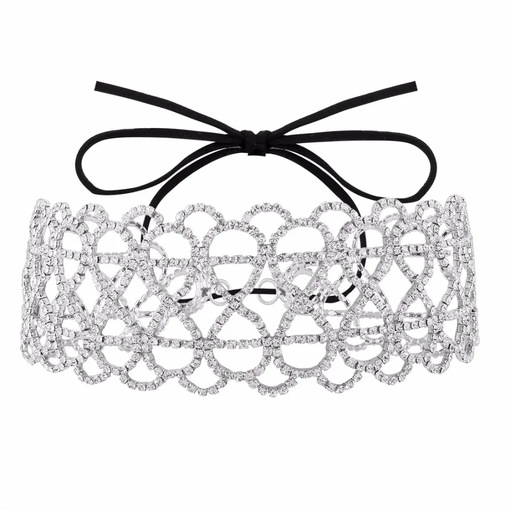 Женское Ожерелье чокер с кристаллами 8 дюймов|fashion choker|crystal necklacefashion statement necklace |