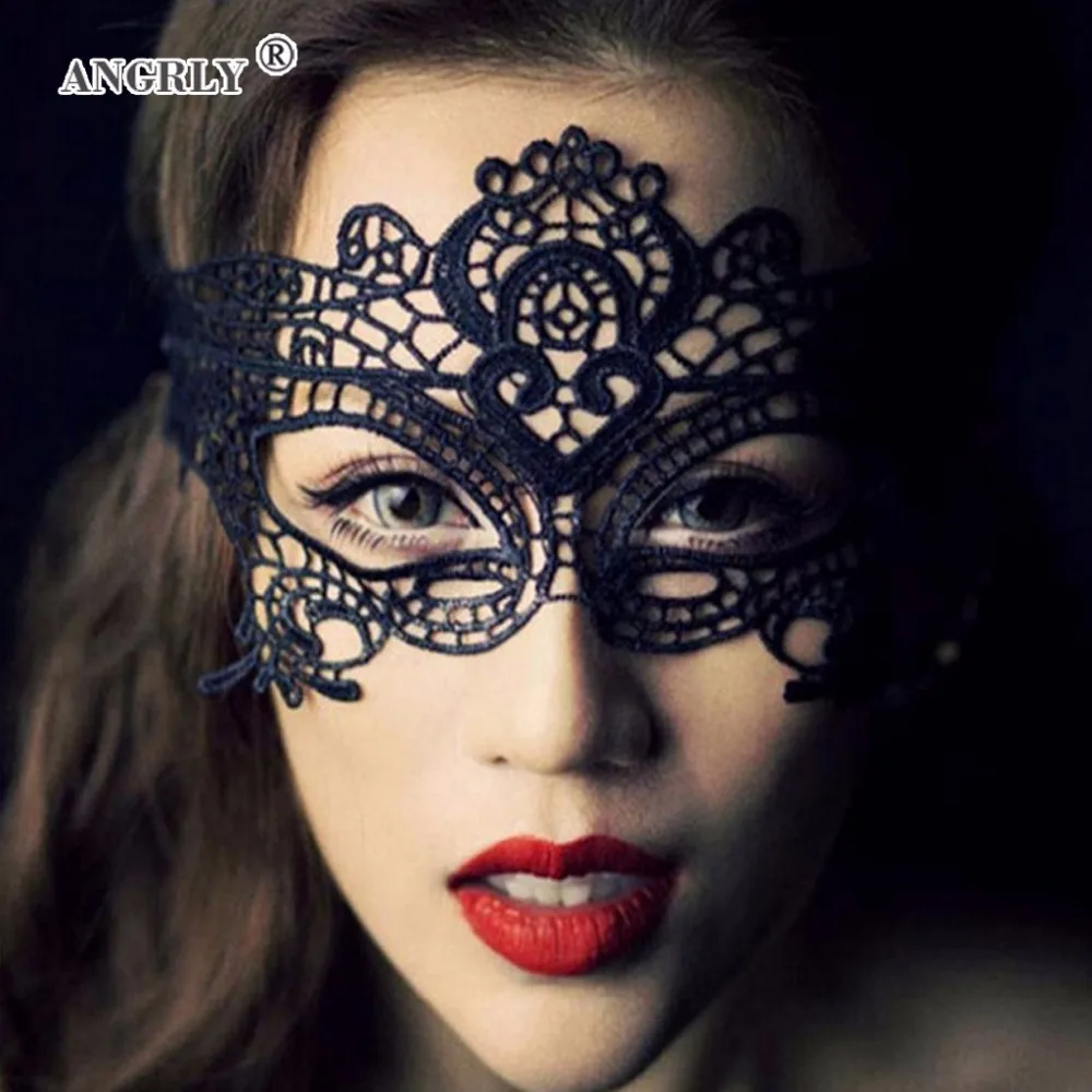 Для женщин маска Сексуальная кружевная маска вырезать маска для глаз для маскарада вечерние Карнавальная маска полые нарядное платье костюм; маска для косплея