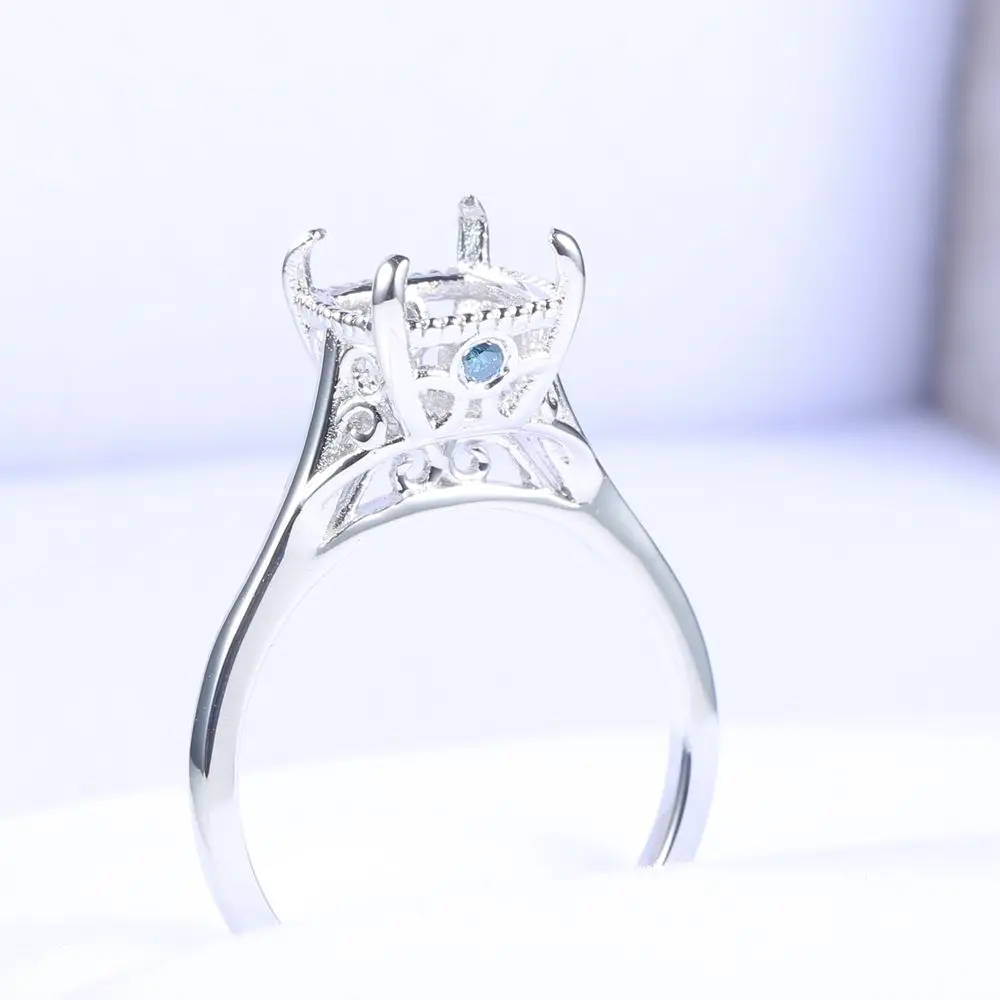 BAIHE 100% натуральными синими бриллиантами, твердое 10 к Белое золото (AU417) обручальное кольцо для свадьбы, полукрепление 7,5 мм, модная огранка дл... BAIHE 100% натуральными синими бриллиантами, твердое 10 к Белое золото (AU417) обручальное кольцо для свадьбы, полукрепление 7,5 мм, модная огранка дл...