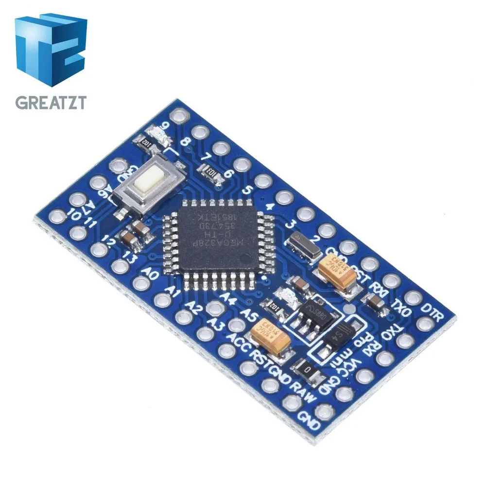 GREATZT ATMEGA328P Pro Mini 328 мини ATMEGA328 5 В/16 МГц ATMEGA328 3,3 В 8 МГц для Arduino