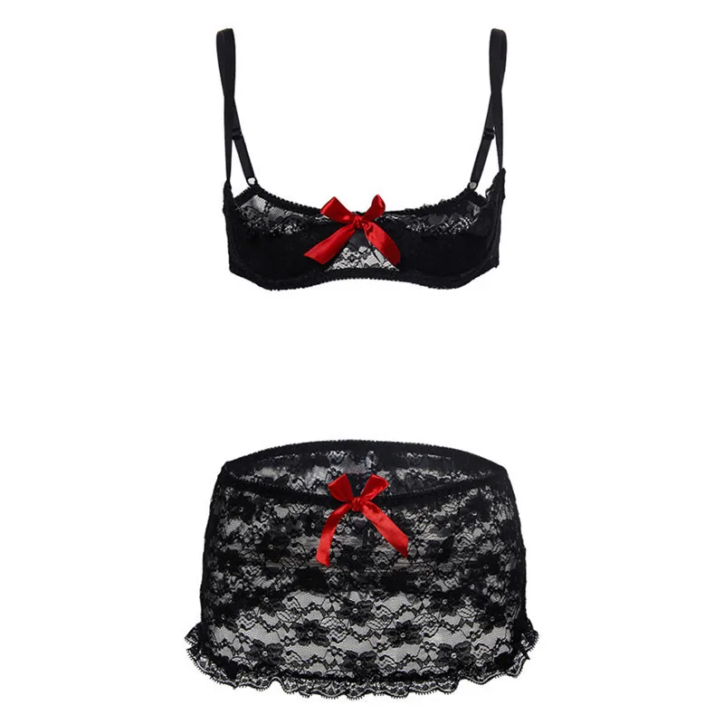 Plus Size Lingerie Sexy 3Pcs Shelf Bra Sets Lace Open Cup Bra+Garter Skirt Sexy Lingerie Sex Babydoll Dress Erotic Underwear Plus Size Lingerie Sexy 3Pcs Shelf Bra Sets Lace Open Cup Bra+Garter Skirt Sexy Lingerie Sex Babydoll Dress Erotic Underwear