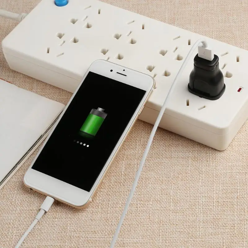 Быстрая зарядка Прямая DC 5 В 1A USB зарядное устройство дорожный адаптер кабель