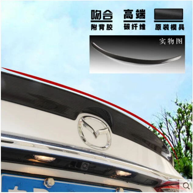 

Carbon Fiber CAR REAR WING TRUNK SPOILER FOR 14-18 MAZDA 6 ATENZA M6 2014 2015 2016 2017 2018 BY EMS
