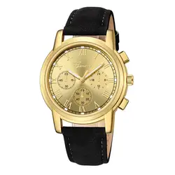 Horloge Dames простой Женева бренд римская цифра для женщин наручные часы минимализм Ромен Horloge Кадо отправить друг так хорошо @ 50