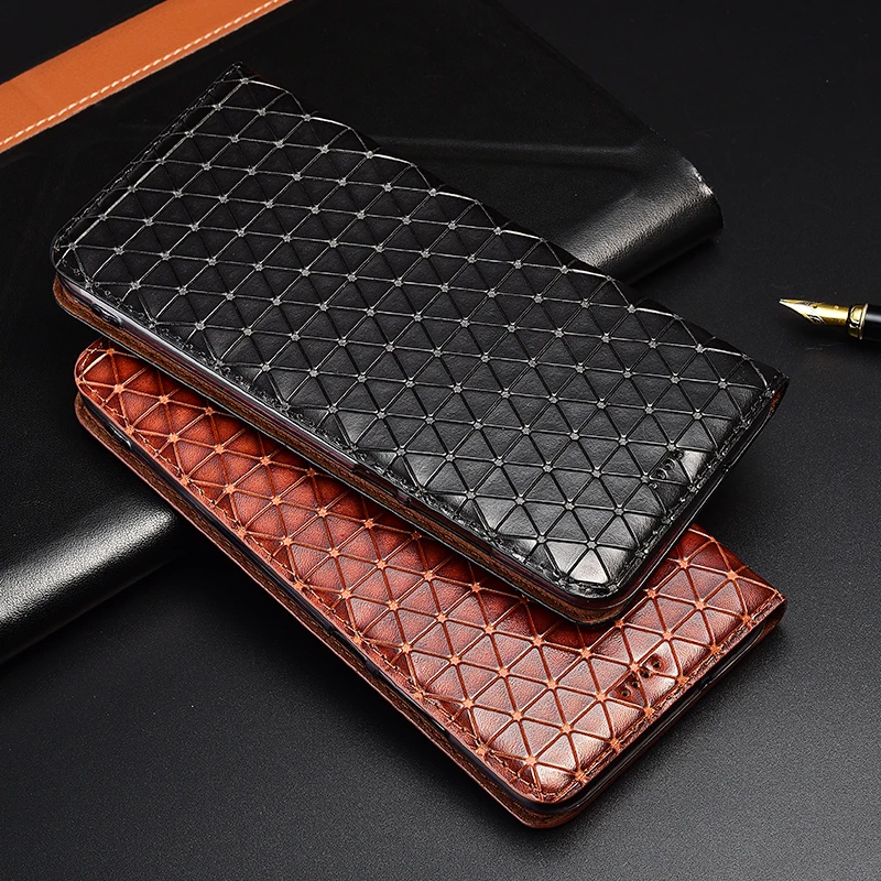 

Top Genuine Leather Phone Case Cover For Huawei Ascend P30 Lite Pro Flip Magnetic Bracket Card Bag Mobile Phone Case