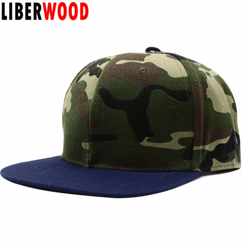 LIBERWOOD Brand Kingsman Bone Men Women Snapback Caps Army Camo